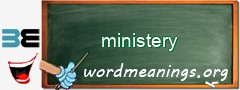 WordMeaning blackboard for ministery